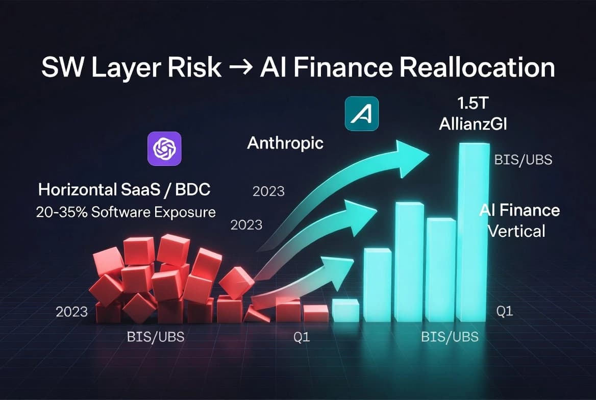 Private Credit SW Layer에서 자금이 빠진다 — AI Finance가 다음 목적지로 유력한 이유